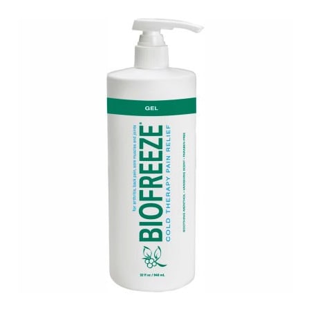Fabrication Enterprises BioFreeze Cold Pain Relief Gel, 32 oz. Dispenser Bottle 11-1034-1